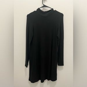 American Eagle Mock-neck Black Sweater Dress